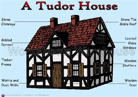how to draw a tudor house